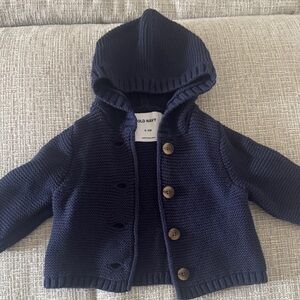 Old Navy Dark Blue Baby Knit Cardigan